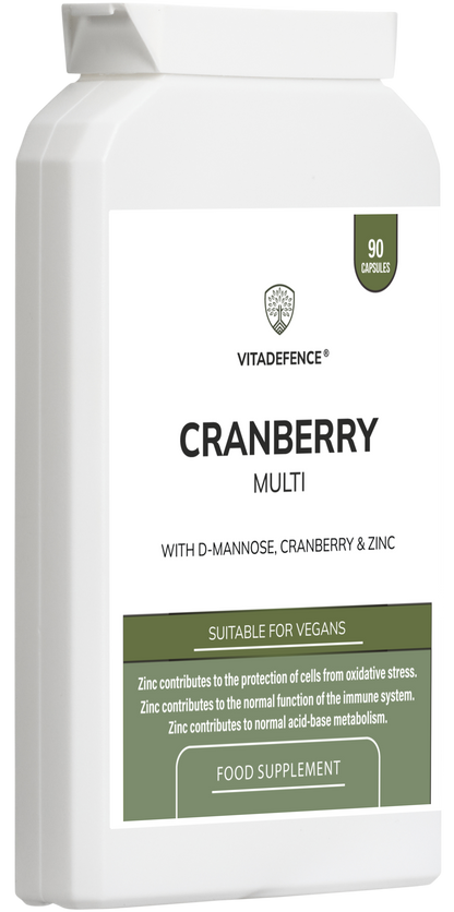 Vitadefence® Cranberry Multi | With D-Mannose, Zinc & Botanicals – 90 Vegan Capsules -  Vitadefence® - Vitadefence®

