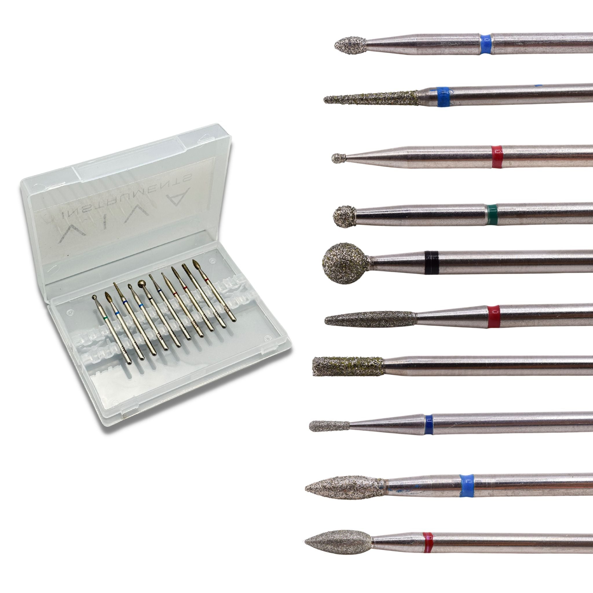 Diamond Nail Drill Bits x 10