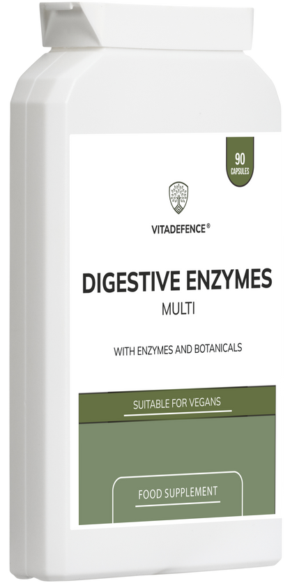 Vitadefence® Digestive Enzyme Multi | With Turmeric, Apple Cider Vinegar & Enzyme Blend – 90 Capsules -  Vitadefence® - Vitadefence®
