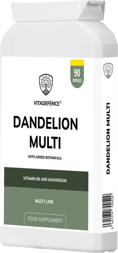 Vitadefence® Dandelion Multi | With Vitamin B6, Magnesium & Botanicals – 90 Capsules