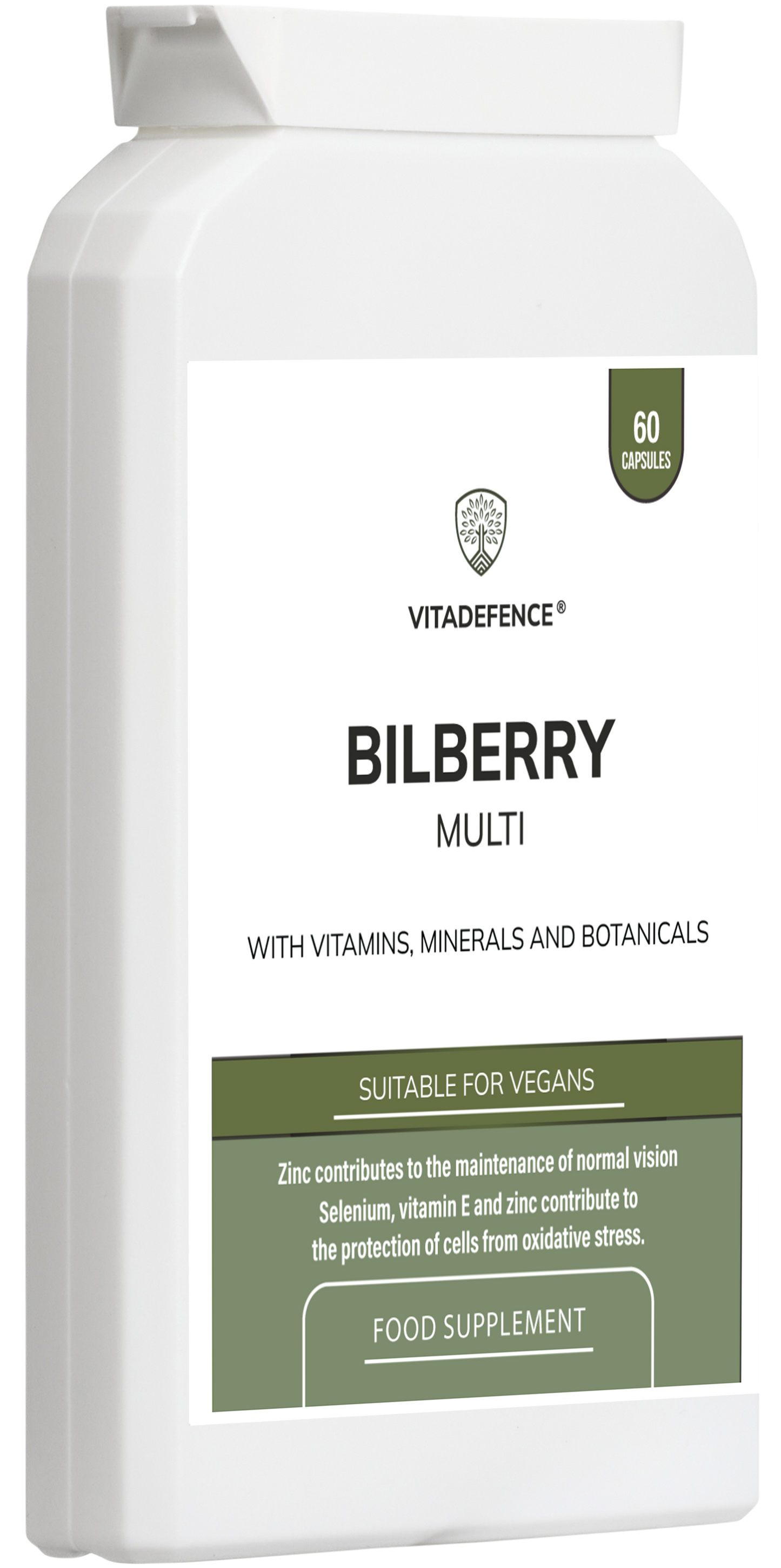 Vitadefence® Bilberry Multi | With Pine Bark, Lutein, Zinc, Selenium & Vitamins – 60 Capsules -  Vitadefence® - Vitadefence®
