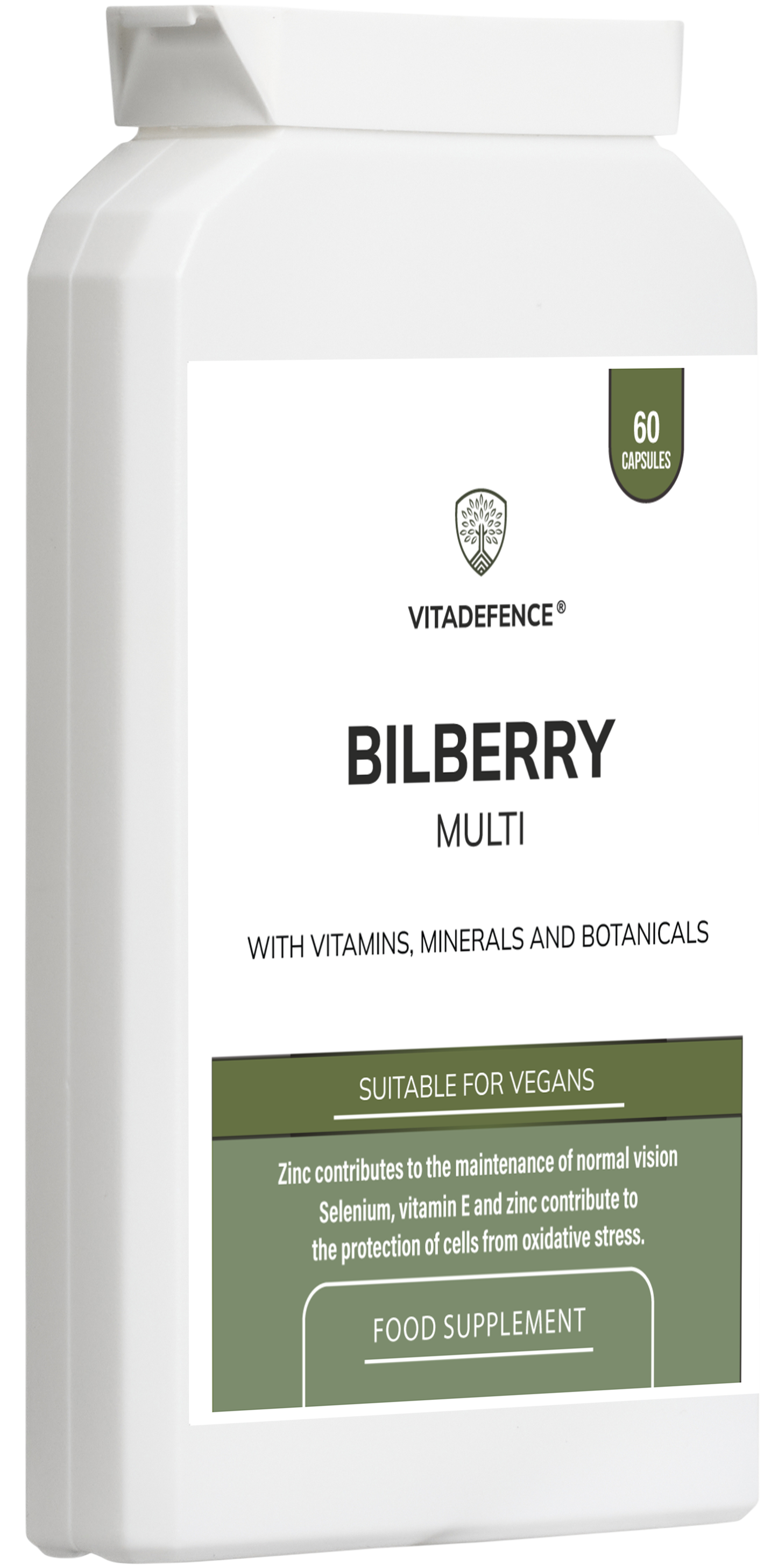 Vitadefence® Bilberry Multi | With Pine Bark, Lutein, Zinc, Selenium & Vitamins – 60 Capsules -  Vitadefence® - Vitadefence®
