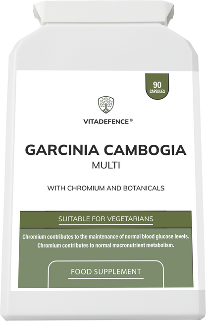 Vitadefence® Garcinia Cambogia Multi | With Chromium & Green Coffee Bean – 90 Capsules -  Vitadefence® - Vitadefence®
