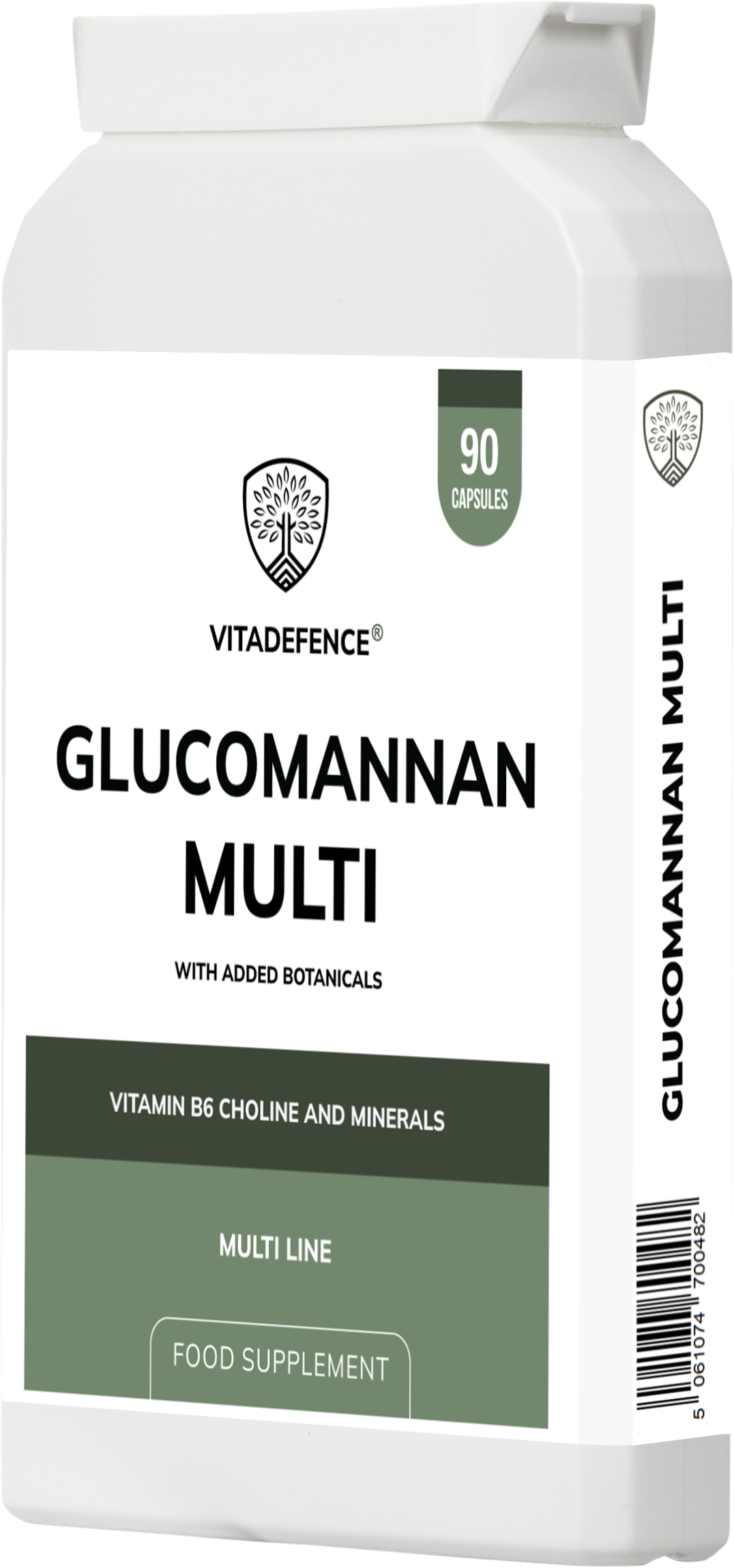 Vitadefence® Glucomannan Multi – Vitamin B6, Choline, Minerals & Botanicals – 90 Vegan Capsules