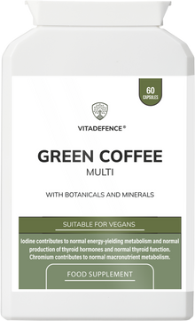 Green Coffee Multi | With Chromium, Iodine & Botanicals – 60 Vegan Capsules -  Vitadefence® - Vitadefence®
