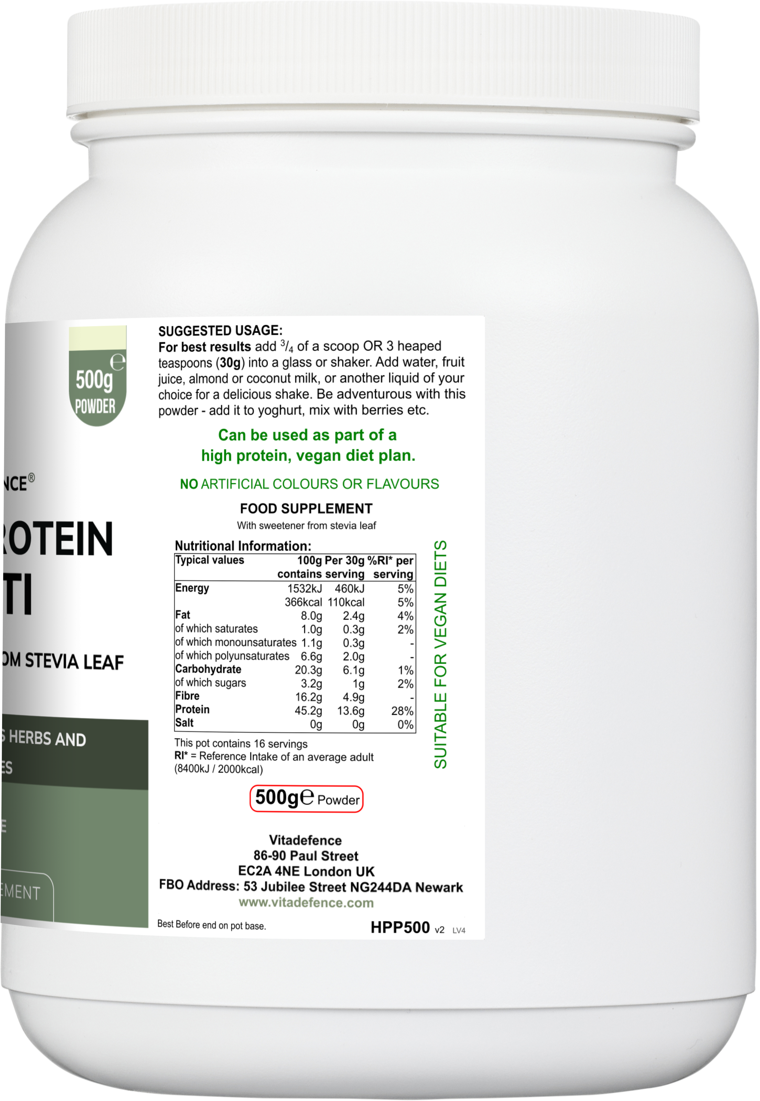 Hemp Protein Multi - Complete Plant-Based Superfood Powder