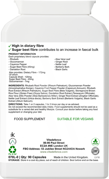 Vitadefence® Herbal Multi – Sugar Beet Fibre & Botanical Blend – 90 Vegan Capsules