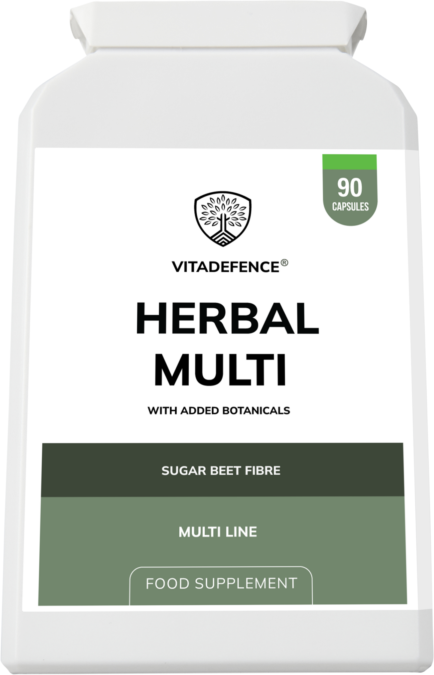 Vitadefence® Herbal Multi – Sugar Beet Fibre & Botanical Blend – 90 Vegan Capsules