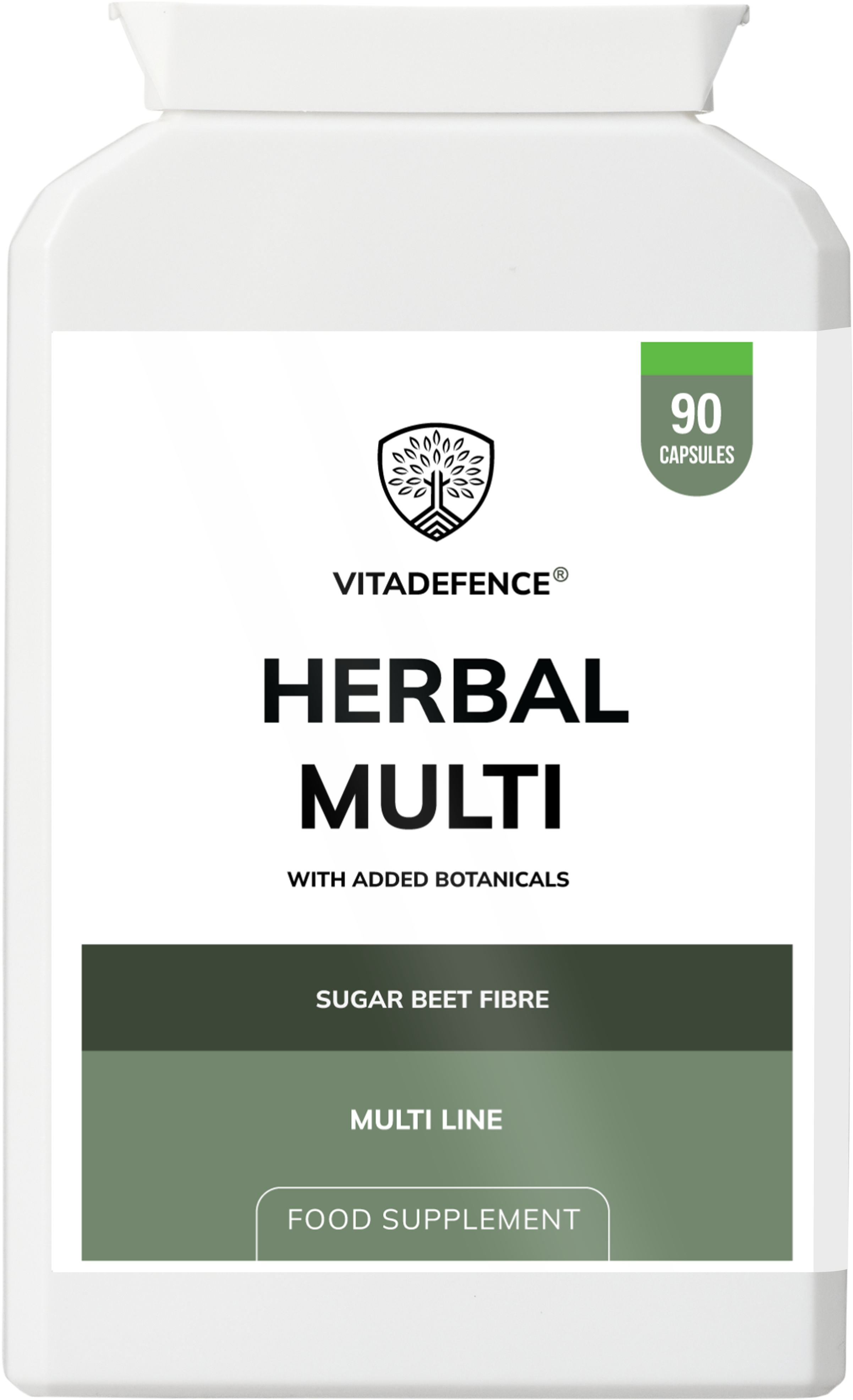 Vitadefence® Herbal Multi – Sugar Beet Fibre & Botanical Blend – 90 Vegan Capsules