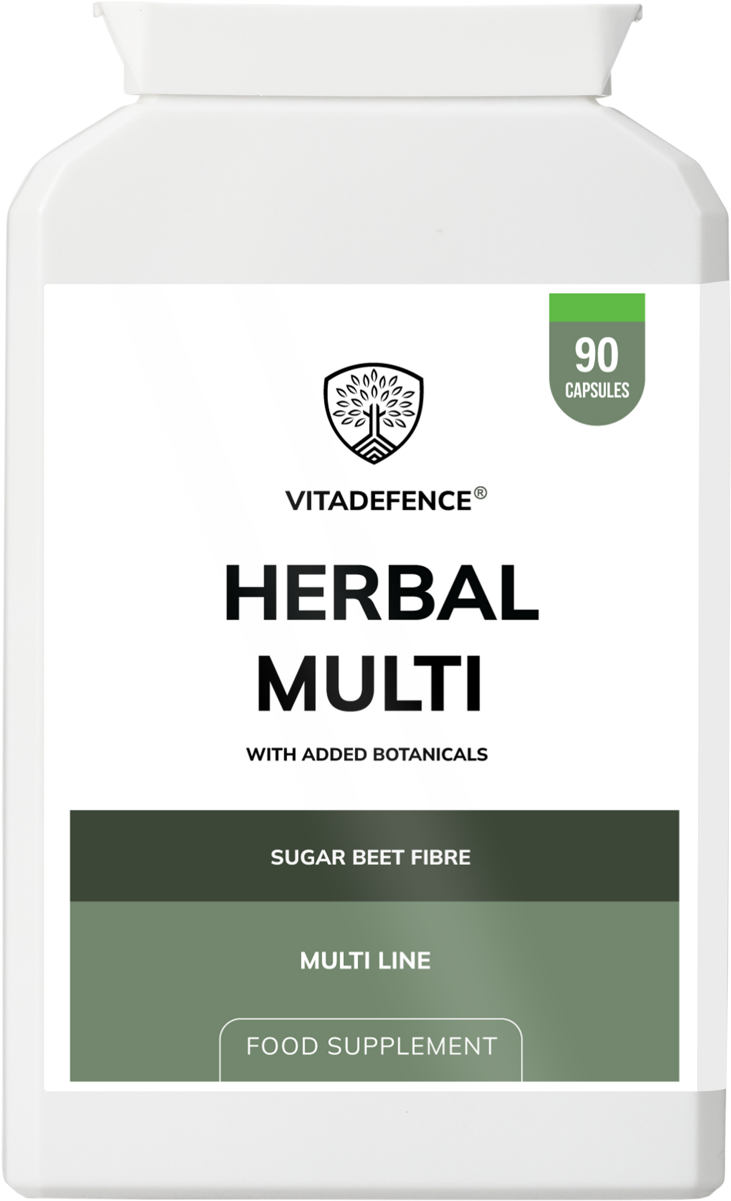 Vitadefence® Herbal Multi – Sugar Beet Fibre & Botanical Blend – 90 Vegan Capsules