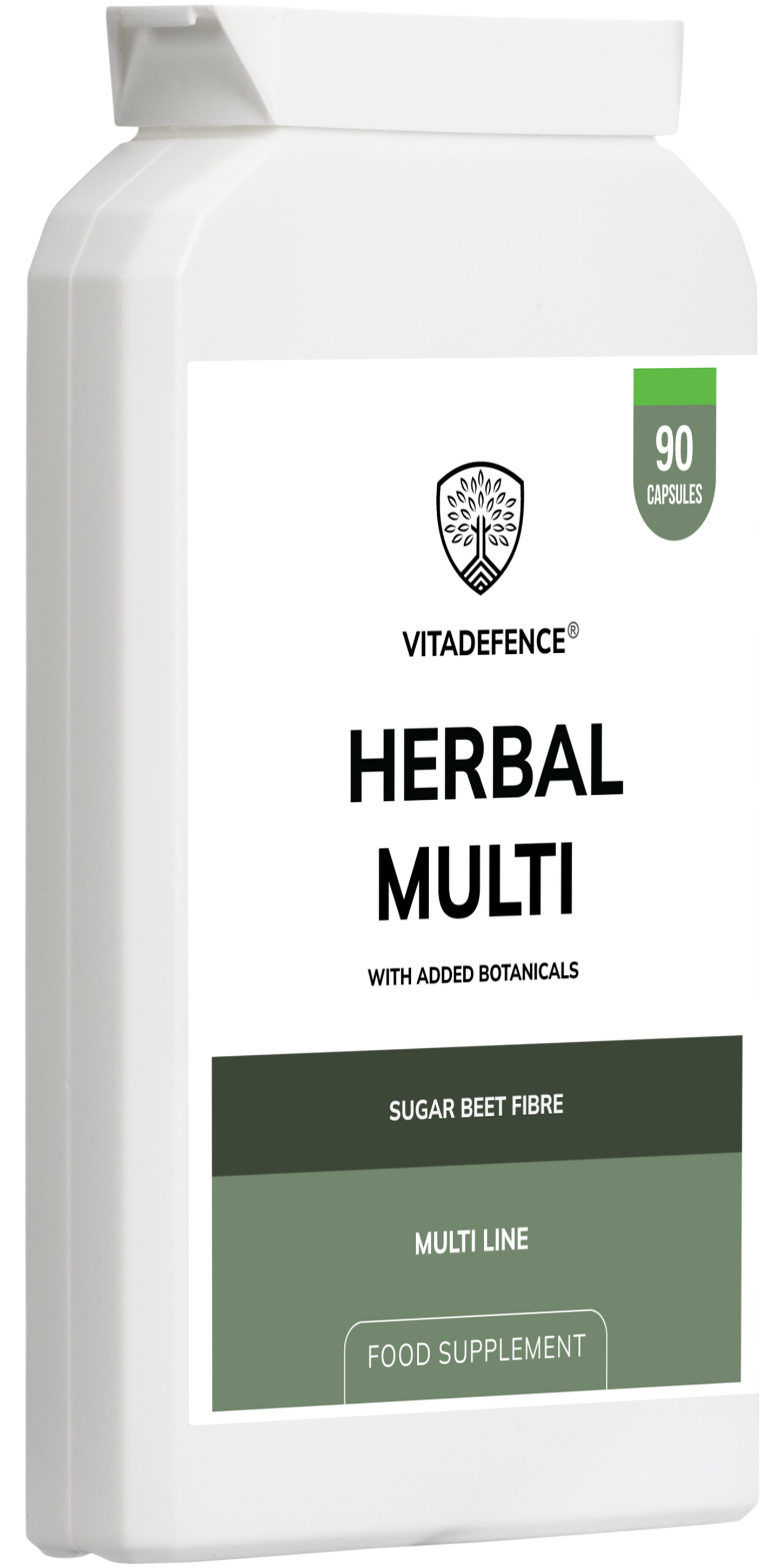 Vitadefence® Herbal Multi – Sugar Beet Fibre & Botanical Blend – 90 Vegan Capsules