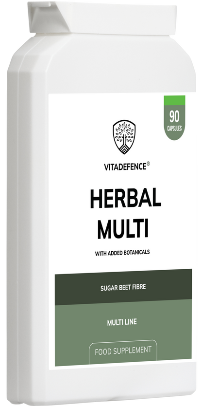 Vitadefence® Herbal Multi – Sugar Beet Fibre & Botanical Blend – 90 Vegan Capsules