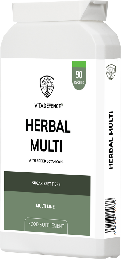 Vitadefence® Herbal Multi – Sugar Beet Fibre & Botanical Blend – 90 Vegan Capsules