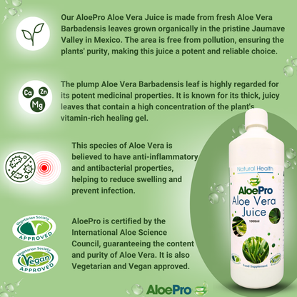 AloePro Aloe Vera Juice 1000ml