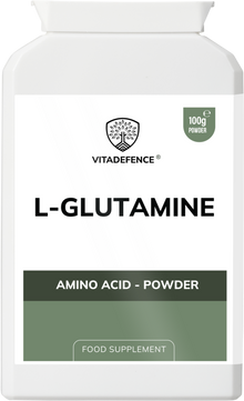 Vitadefence® L-Glutamine Powder | Pure Vegan Amino Acid – 100 g