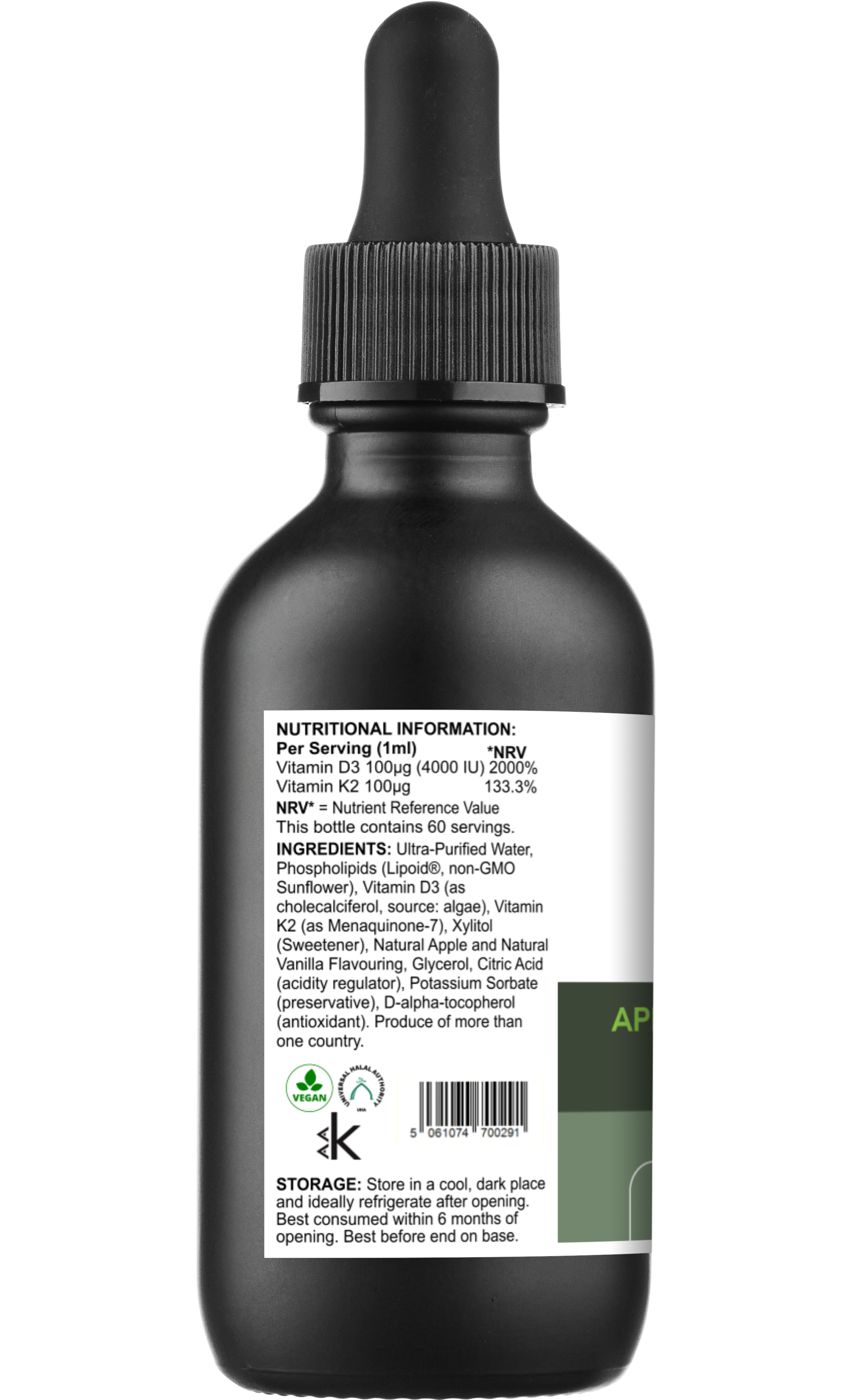 Liposomal Multi - Premium Liquid Vitamin D3 & K2 Supplement
