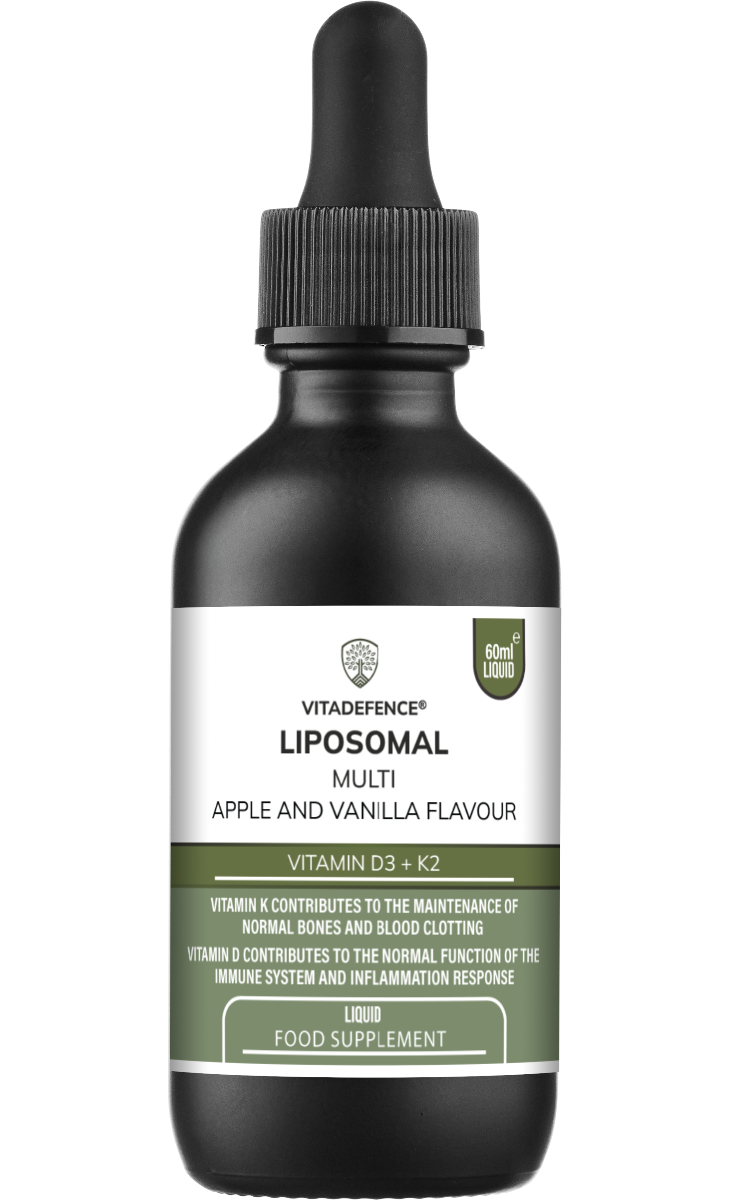 Vitadefence® Liposomal Vitamin D3 & K2 – Apple & Vanilla Flavour