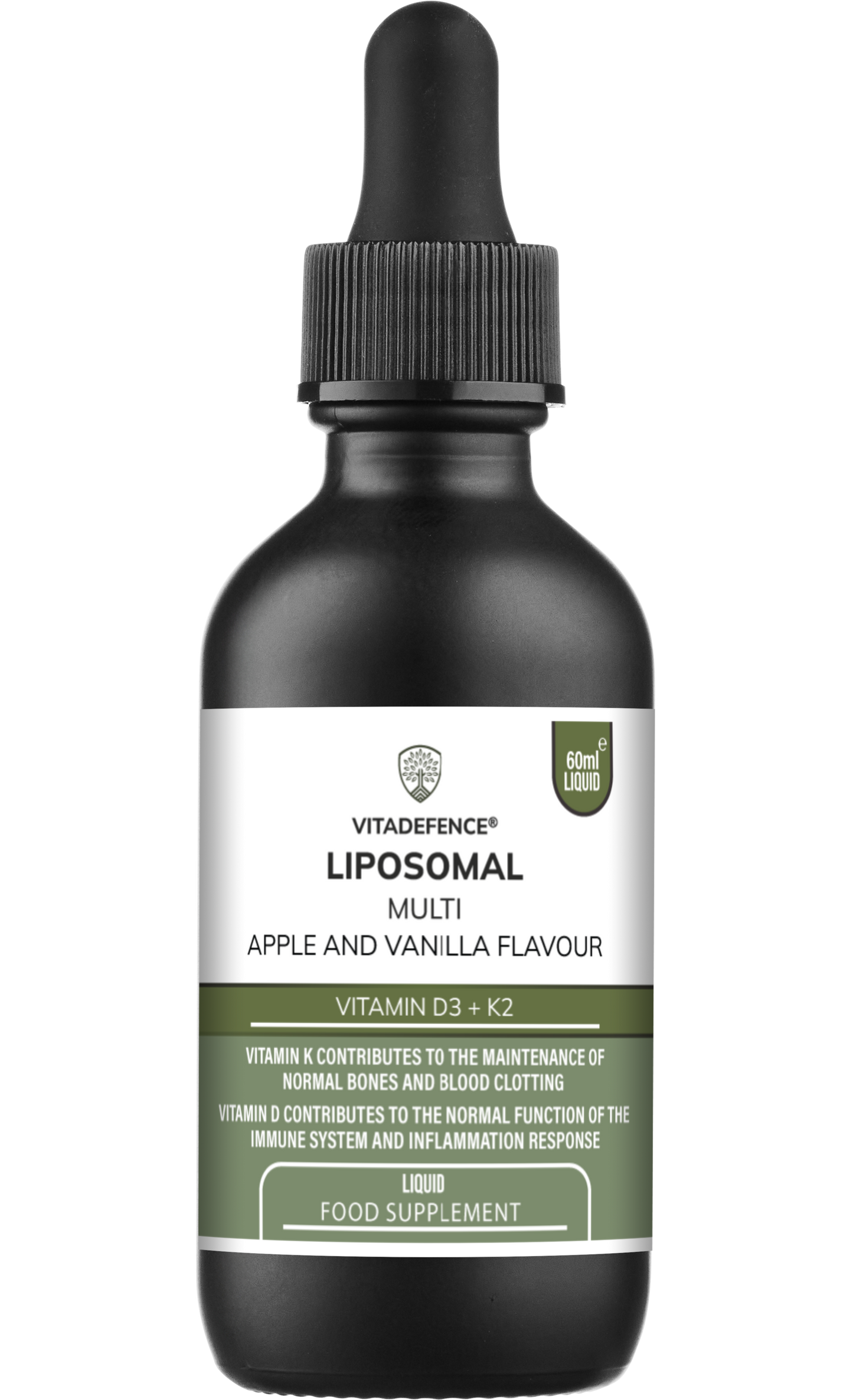 Vitadefence® Liposomal Vitamin D3 & K2 – Apple & Vanilla Flavour