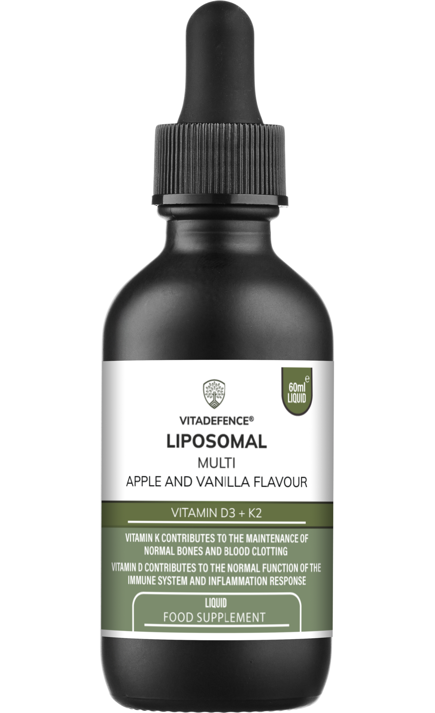 Vitadefence® Liposomal Vitamin D3 & K2 – Apple & Vanilla Flavour