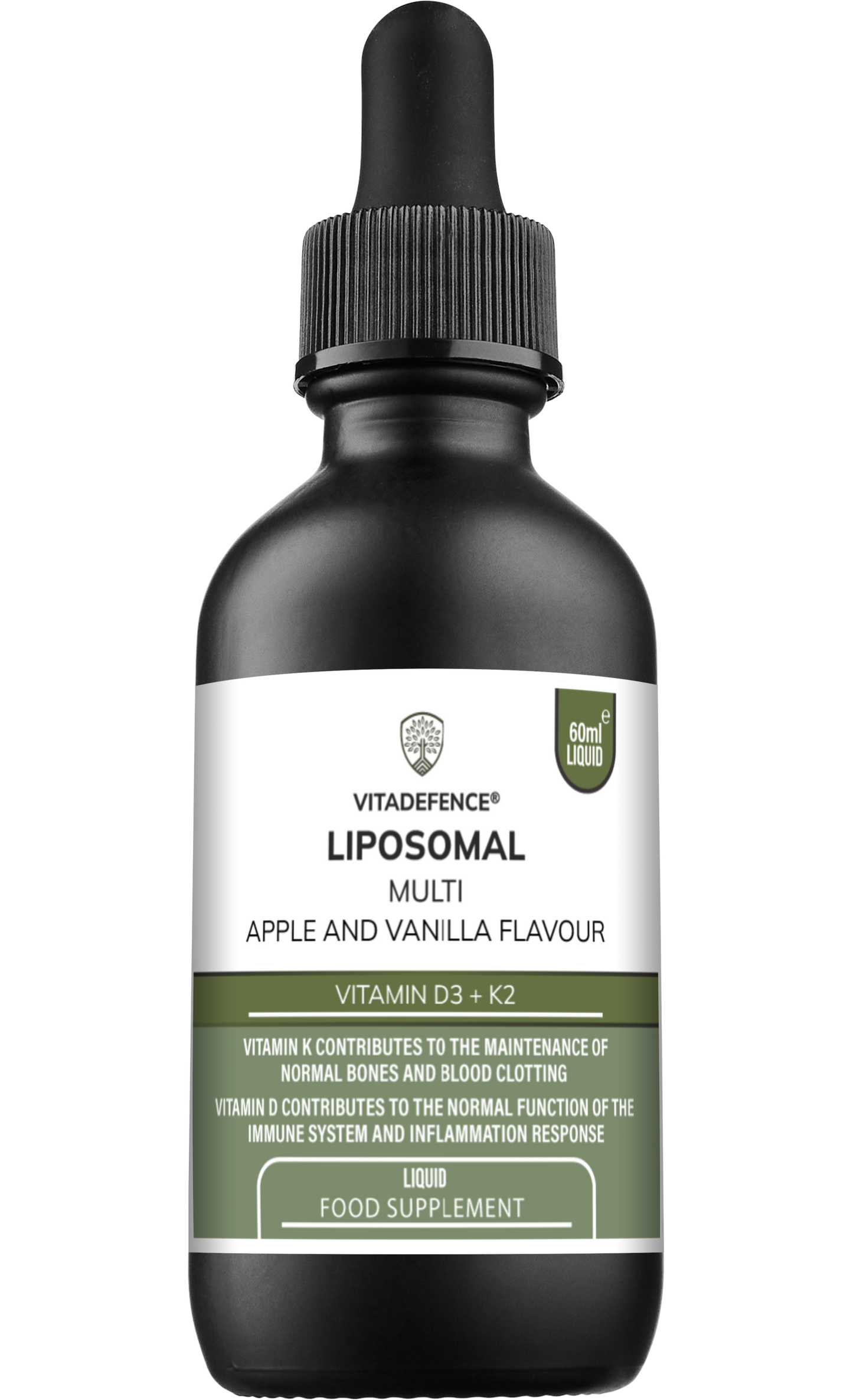 Vitadefence® Liposomal Vitamin D3 & K2 – Apple & Vanilla Flavour