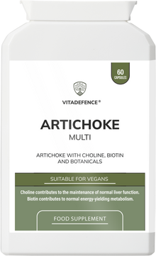 Artichoke Multi | With Choline, Biotin & Botanicals – 60 Capsules -  Vitadefence® - Vitadefence®
