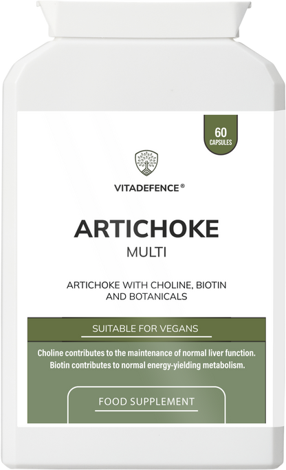 Vitadefence® Artichoke Multi | With Choline, Biotin & Botanicals – 60 Capsules -  Vitadefence® - Vitadefence®
