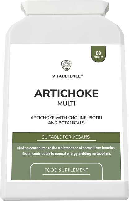 Vitadefence® Artichoke Multi | With Choline, Biotin & Botanicals – 60 Capsules -  Vitadefence® - Vitadefence®
