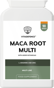 Vitadefence® Maca Root Multi | With L-Arginine, Ginkgo Biloba & Zinc – 90 Vegan Capsules
