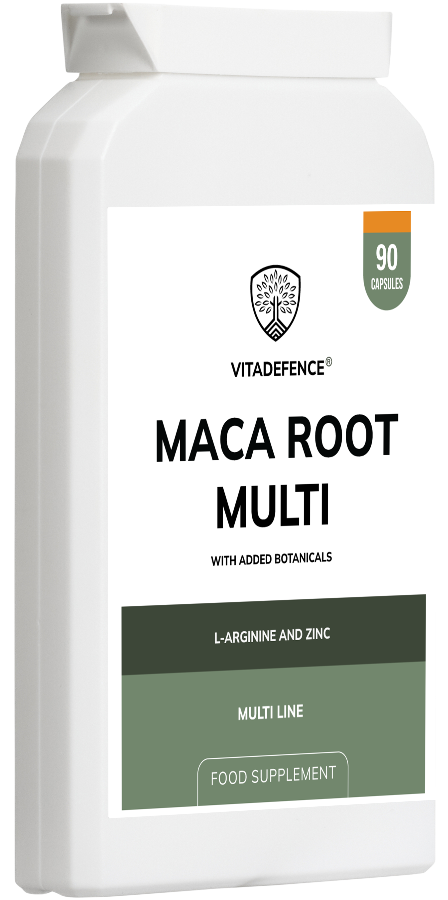 Maca Root Multi – L-Arginine, Ginkgo Biloba & Zinc – 90 Vegan Capsules – Vitadefence®