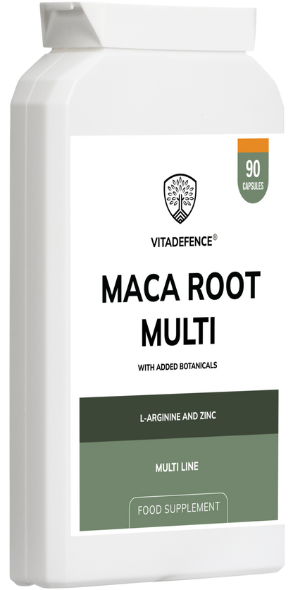 Vitadefence® Maca Root Multi | With L-Arginine, Ginkgo Biloba & Zinc – 90 Vegan Capsules