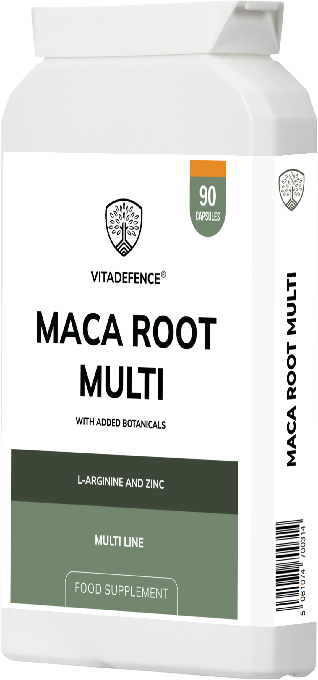 Maca Root Multi – L-Arginine, Ginkgo Biloba & Zinc – 90 Vegan Capsules – Vitadefence®