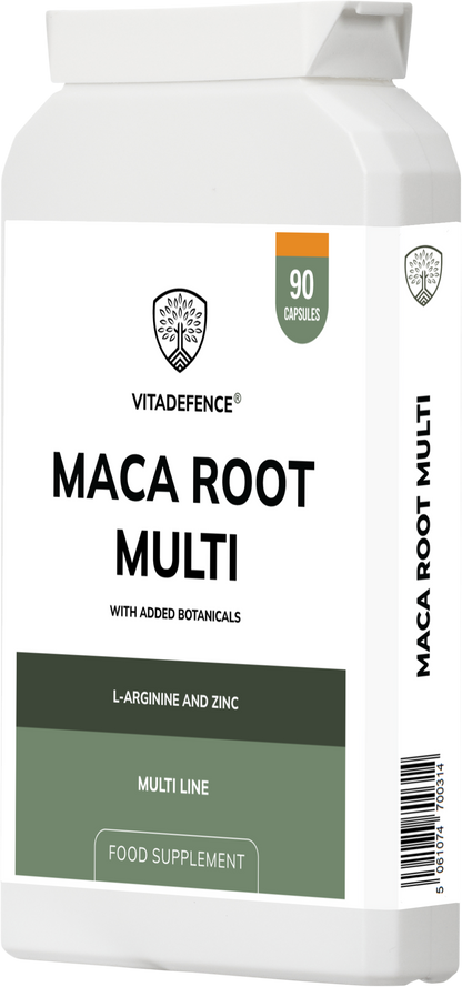 Vitadefence® Maca Root Multi | With L-Arginine, Ginkgo Biloba & Zinc – 90 Vegan Capsules
