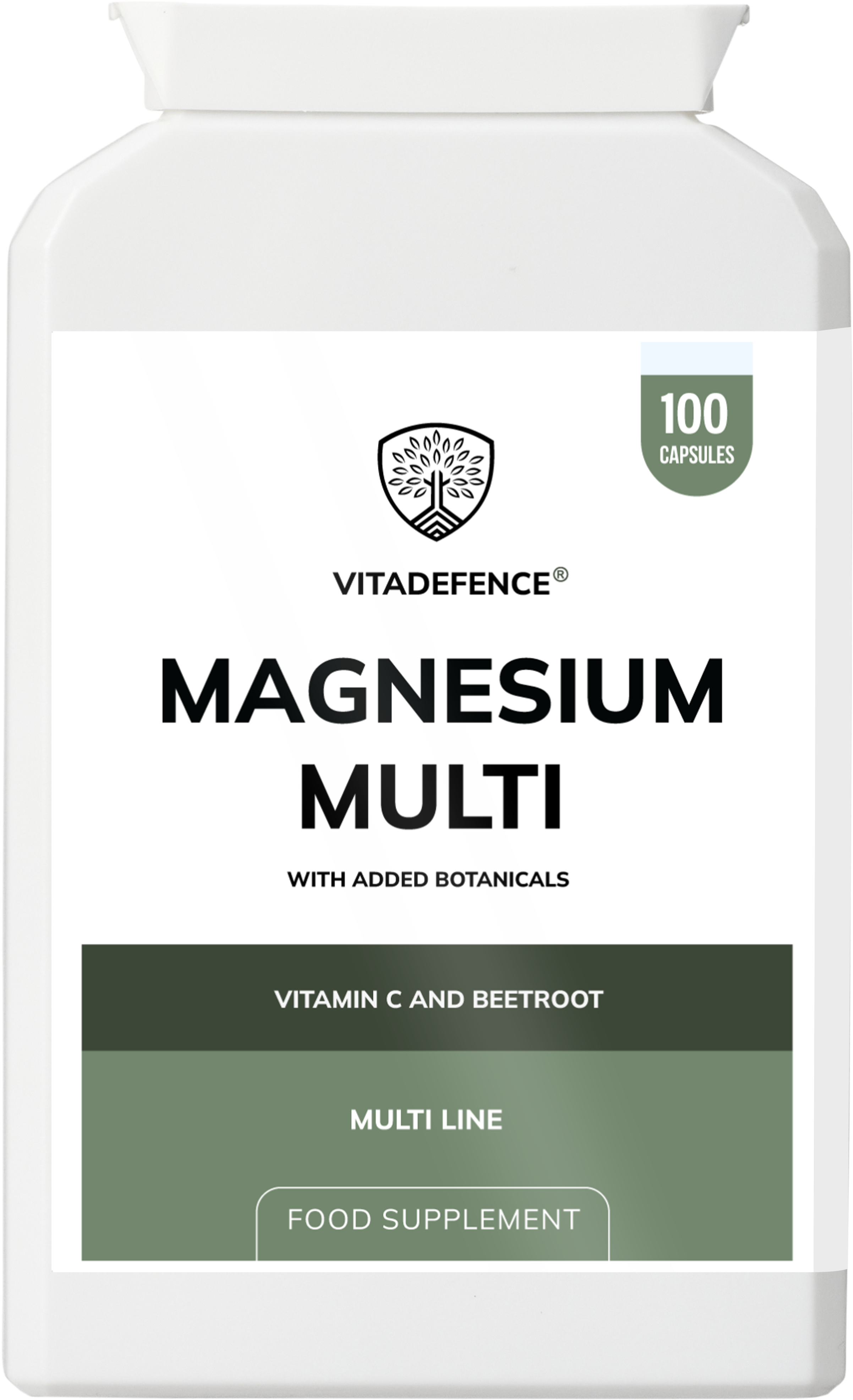 Vitadefence® Magnesium Multi | With Vitamin C & Sugar Beet Fibre – 100 Vegan Capsules
