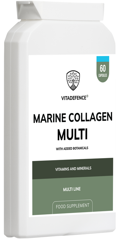 Vitadefence® Marine Collagen Multi | With Vitamin C, Zinc & Biotin – 60 Capsules