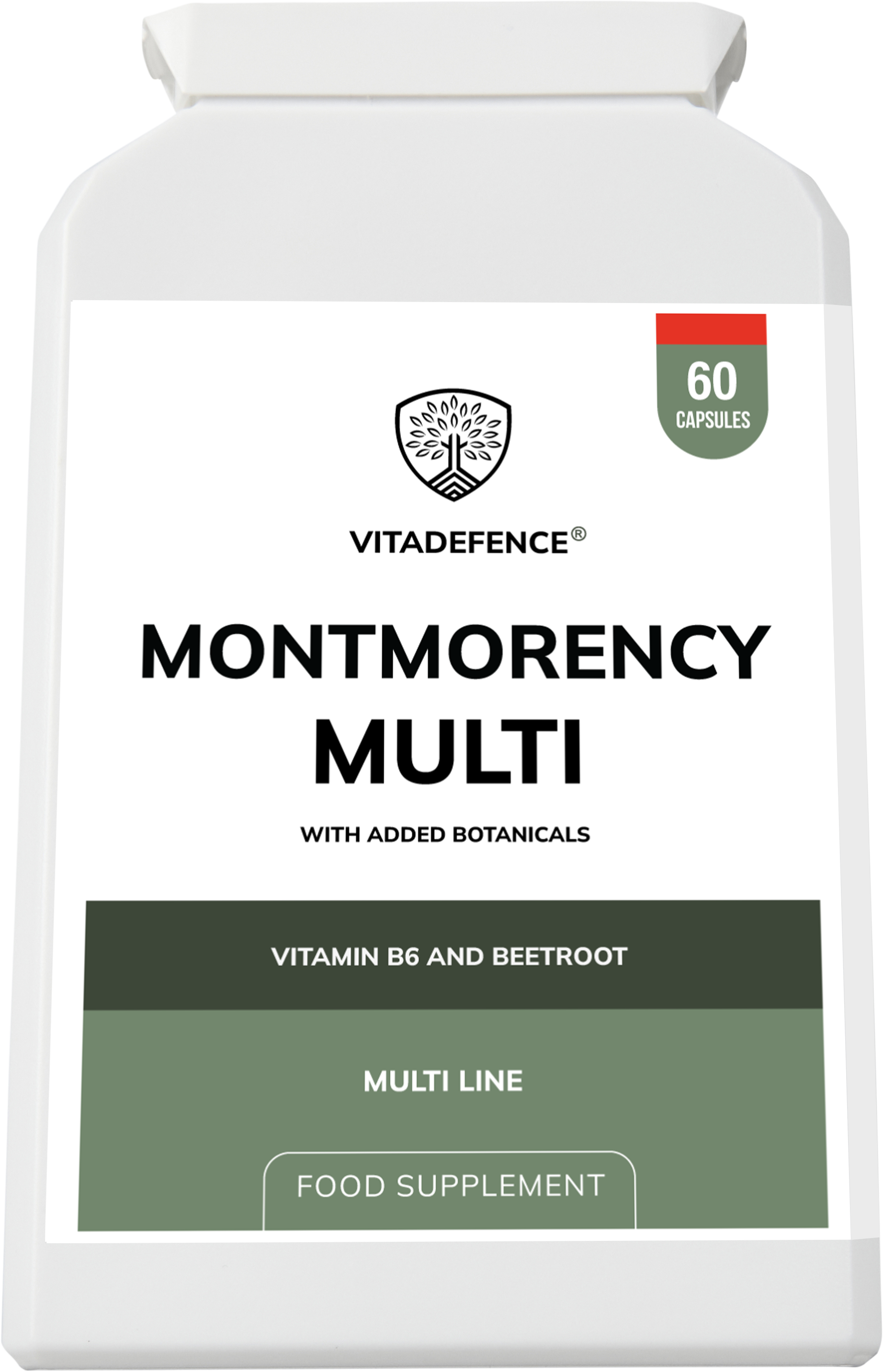 Montmorency Multi – Vitamin B6, Beetroot & Tart Cherry – 60 Capsules | Vitadefence®