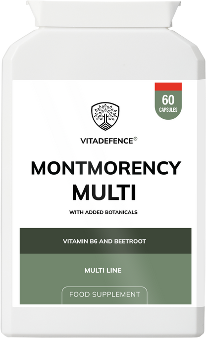 Vitadefence® Montmorency Multi | With Vitamin B6, Beetroot & Tart Cherry – 60 Capsules