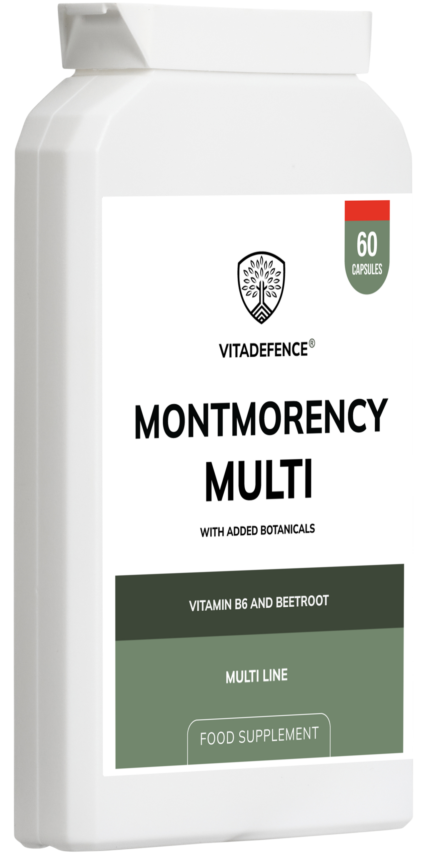 Vitadefence® Montmorency Multi | With Vitamin B6, Beetroot & Tart Cherry – 60 Capsules