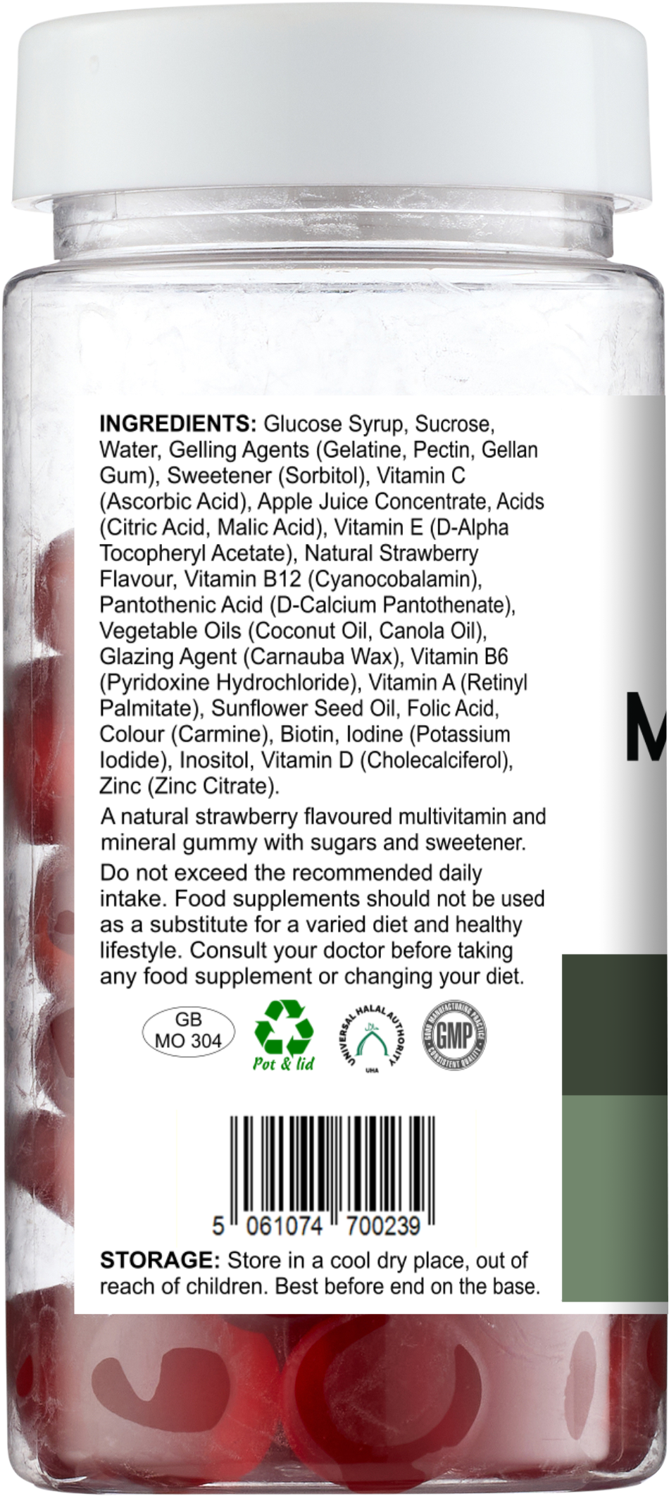 Vitadefence® Multi Gummies – Natural Strawberry Flavour – 60 Gummies