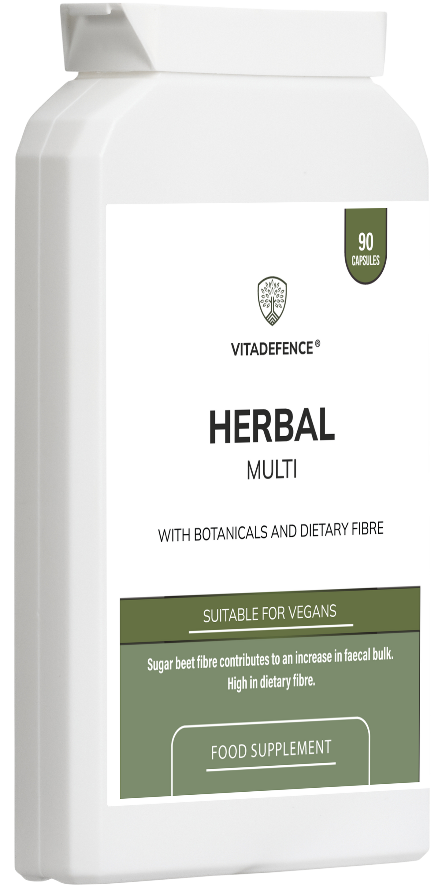 Vitadefence® Herbal Multi – Sugar Beet Fibre & Botanical Blend – 90 Vegan Capsules