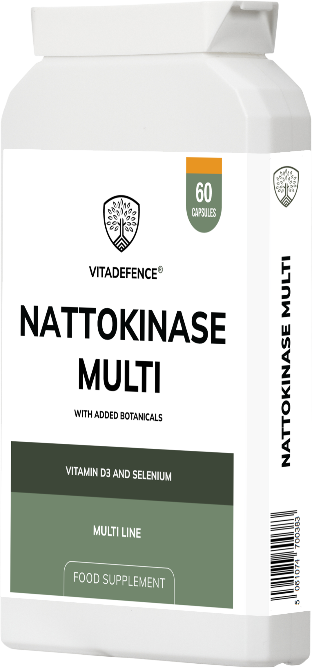 Nattokinase Multi – Vitamin D3 & Selenium – 60 Capsules – Vitadefence®