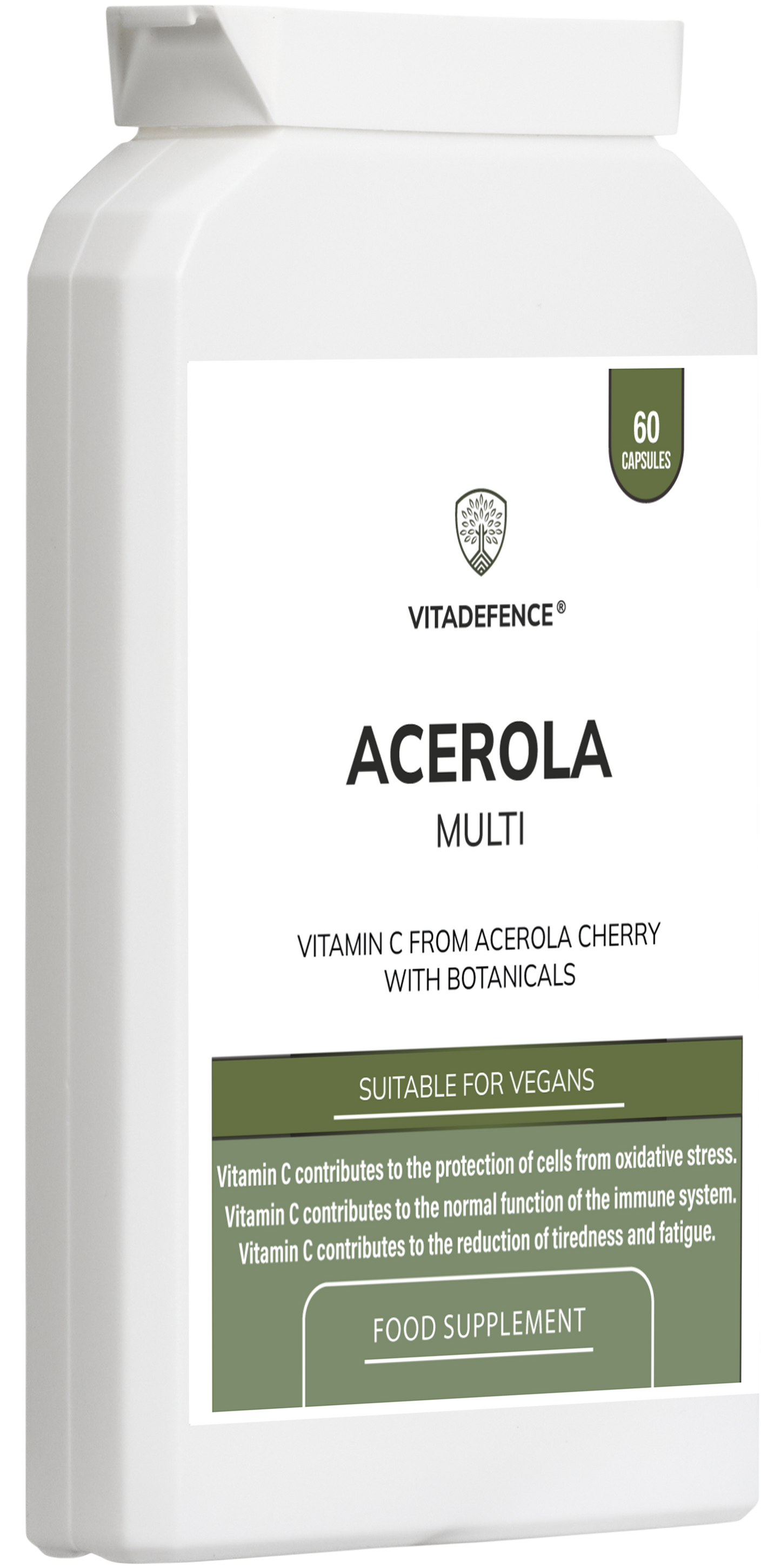 Vitadefence® Acerola Multi | Food-Based Vitamin C with Botanicals – 60 Capsules -  Vitadefence® - Vitadefence®
