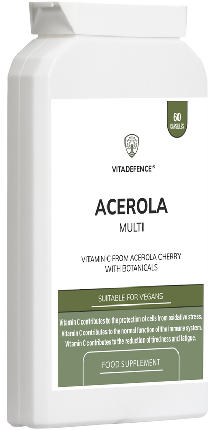 Vitadefence® Acerola Multi | Food-Based Vitamin C with Botanicals – 60 Capsules -  Vitadefence® - Vitadefence®

