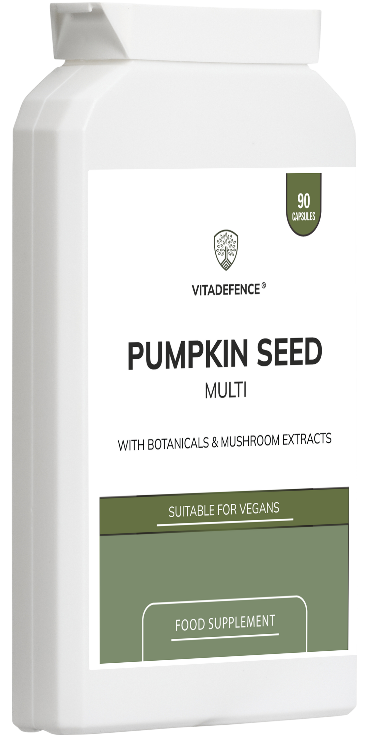 Vitadefence® Pumpkin Seed Multi | With Olive Leaf, Clove Bud & Botanicals – 90 Capsules