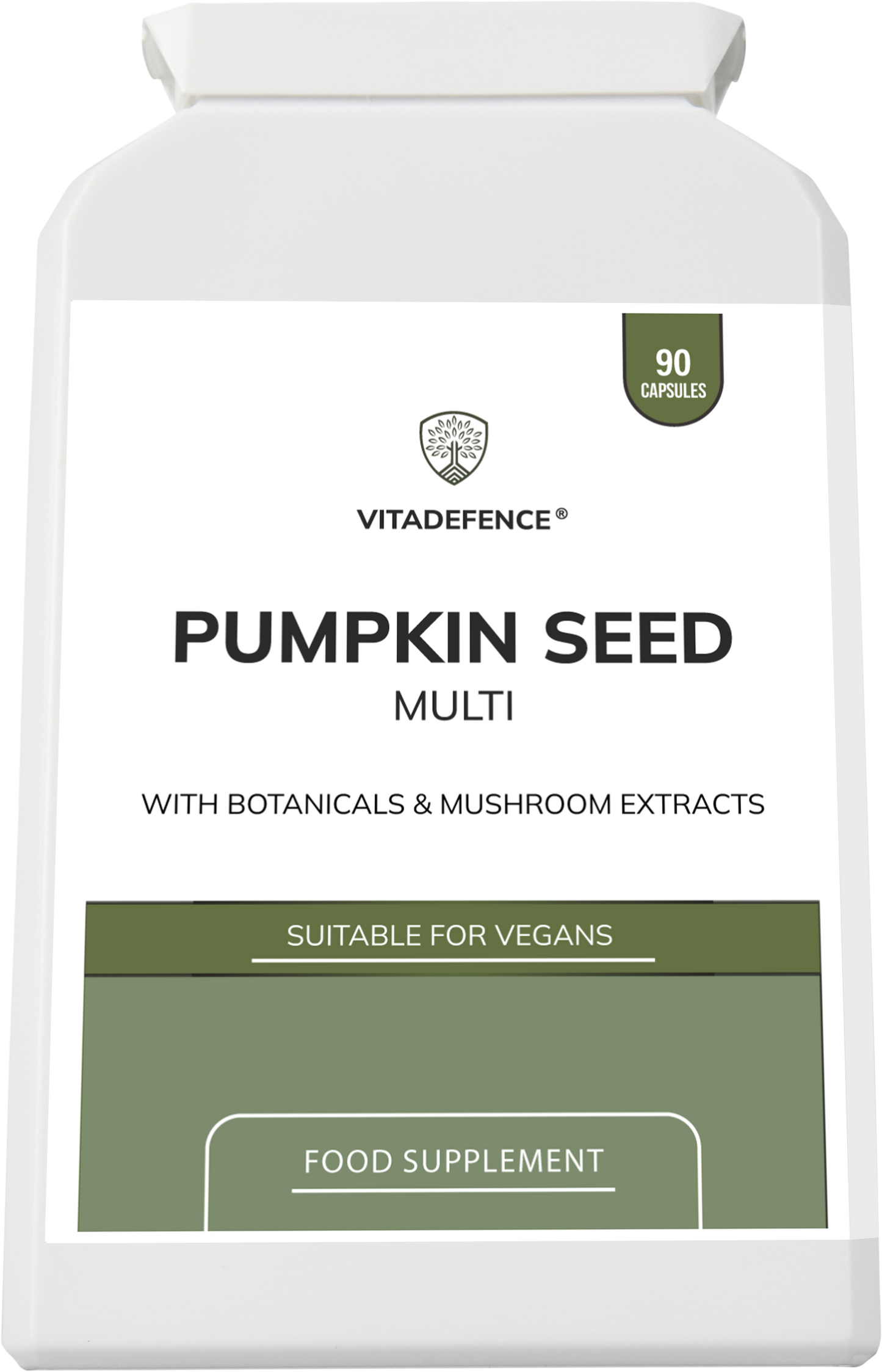 Vitadefence® Pumpkin Seed Multi | With Olive Leaf, Clove Bud & Botanicals – 90 Capsules