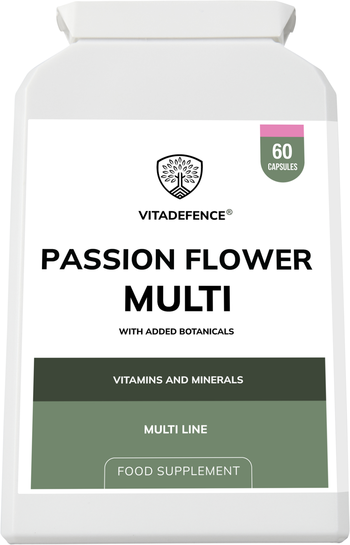 Vitadefence® Passion Flower Multi | With Montmorency Cherry, Chamomile, Ashwagandha & Magnesium – 60 Capsule