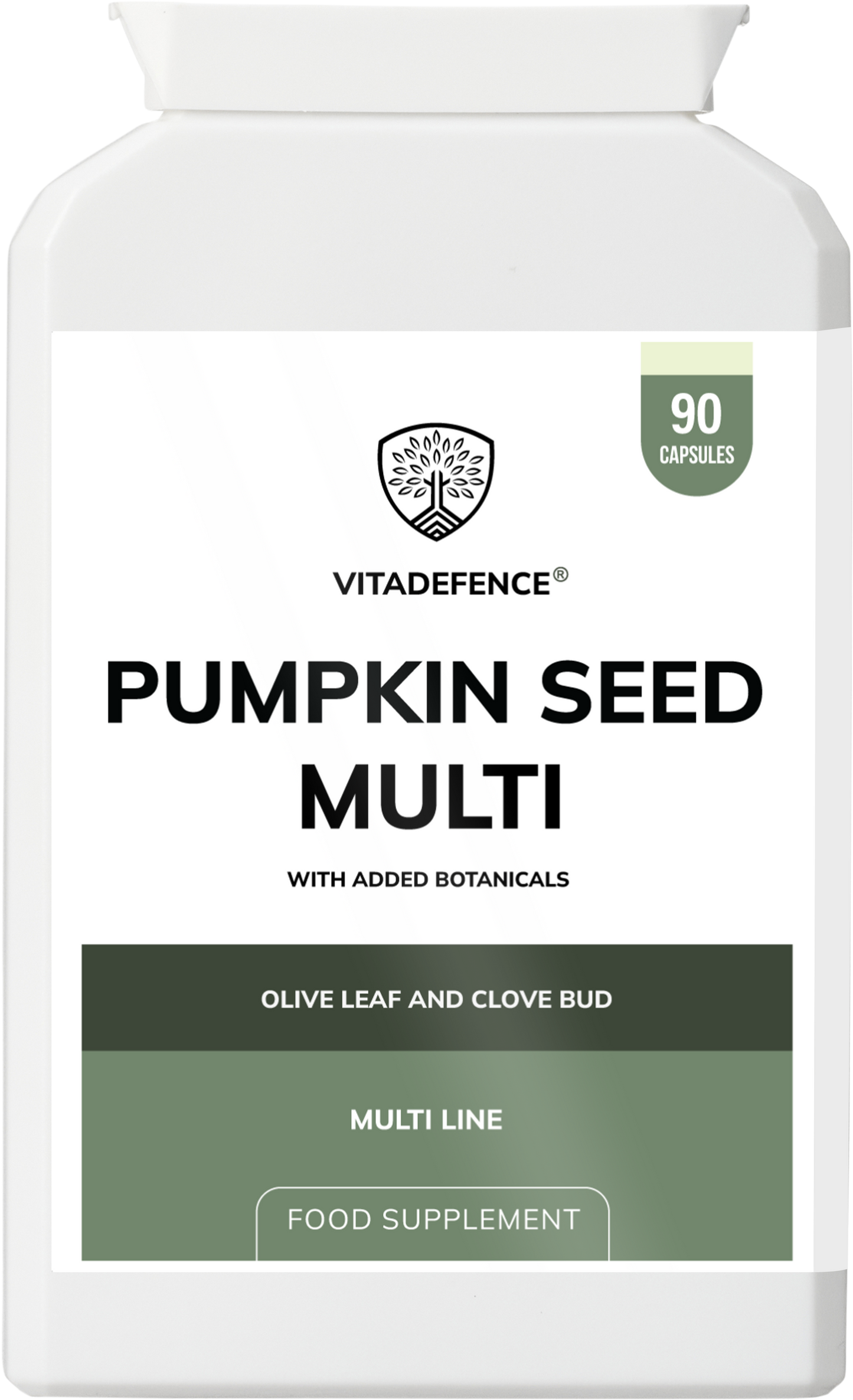 Vitadefence® Pumpkin Seed Multi | With Olive Leaf, Clove Bud & Botanicals – 90 Capsules