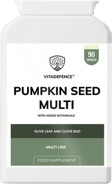 Vitadefence® Pumpkin Seed Multi | With Olive Leaf, Clove Bud & Botanicals – 90 Capsules
