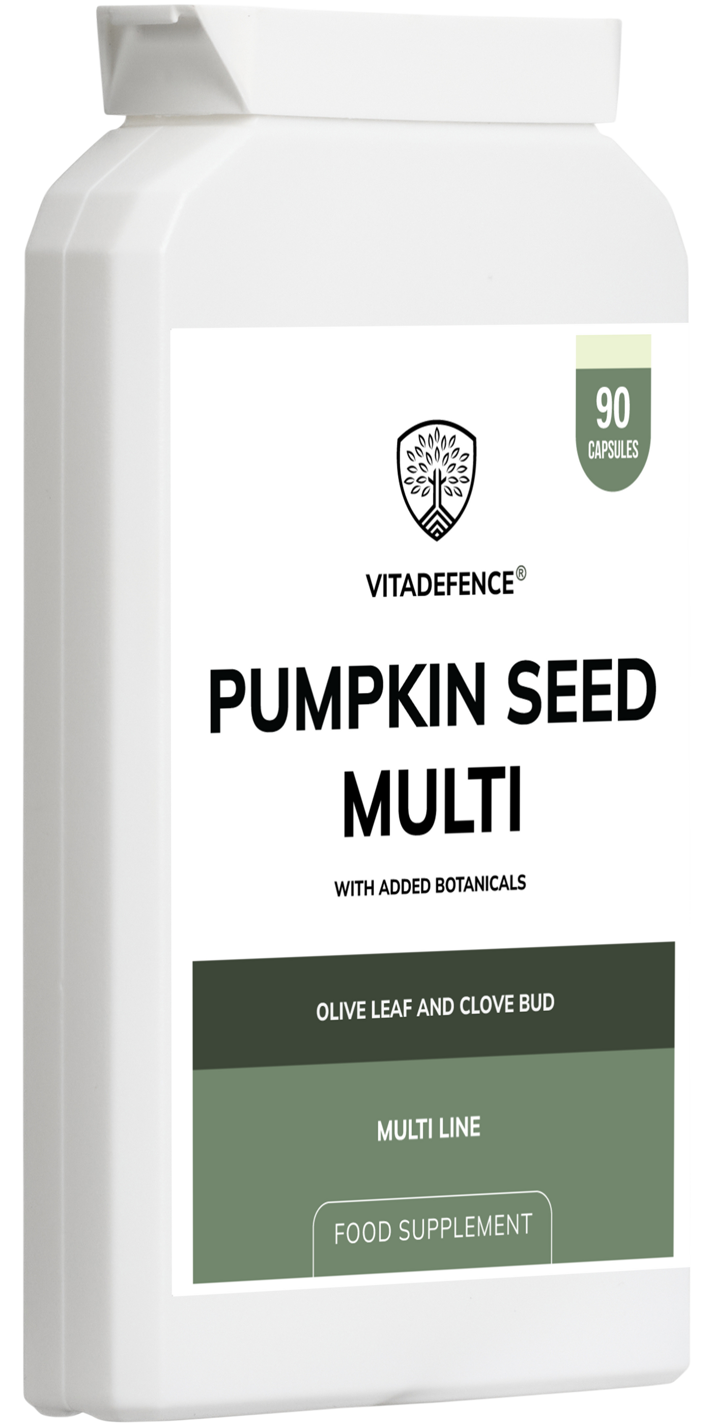 Vitadefence® Pumpkin Seed Multi | With Olive Leaf, Clove Bud & Botanicals – 90 Capsules
