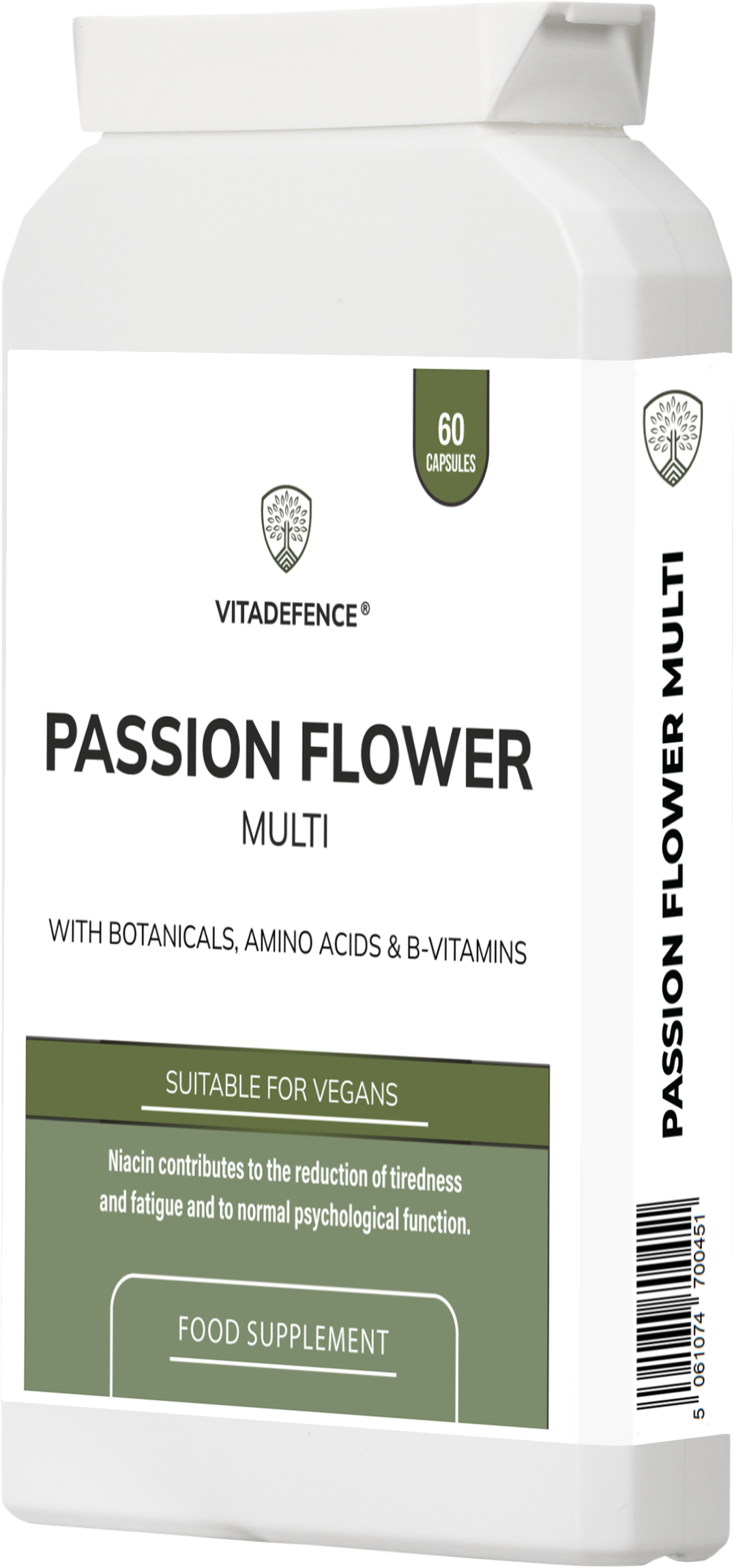 Vitadefence® Passion Flower Multi | With Montmorency Cherry, Chamomile, Ashwagandha & Magnesium – 60 Capsule