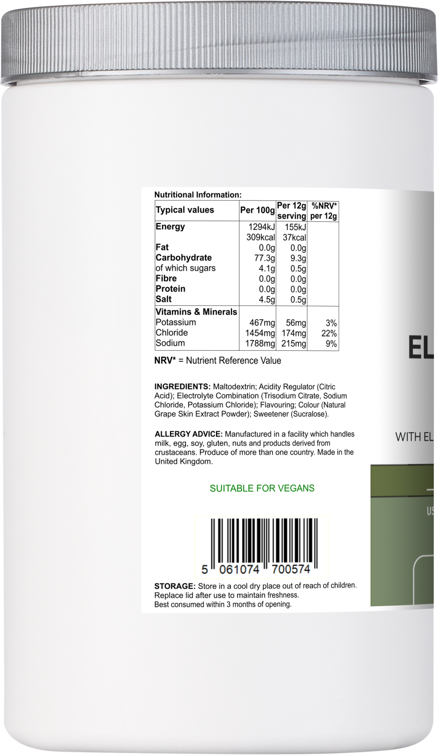 Vitadefence® Electrolyte Multi | Berry Flavour Hydration Powder with Electrolytes & Minerals – 540 g